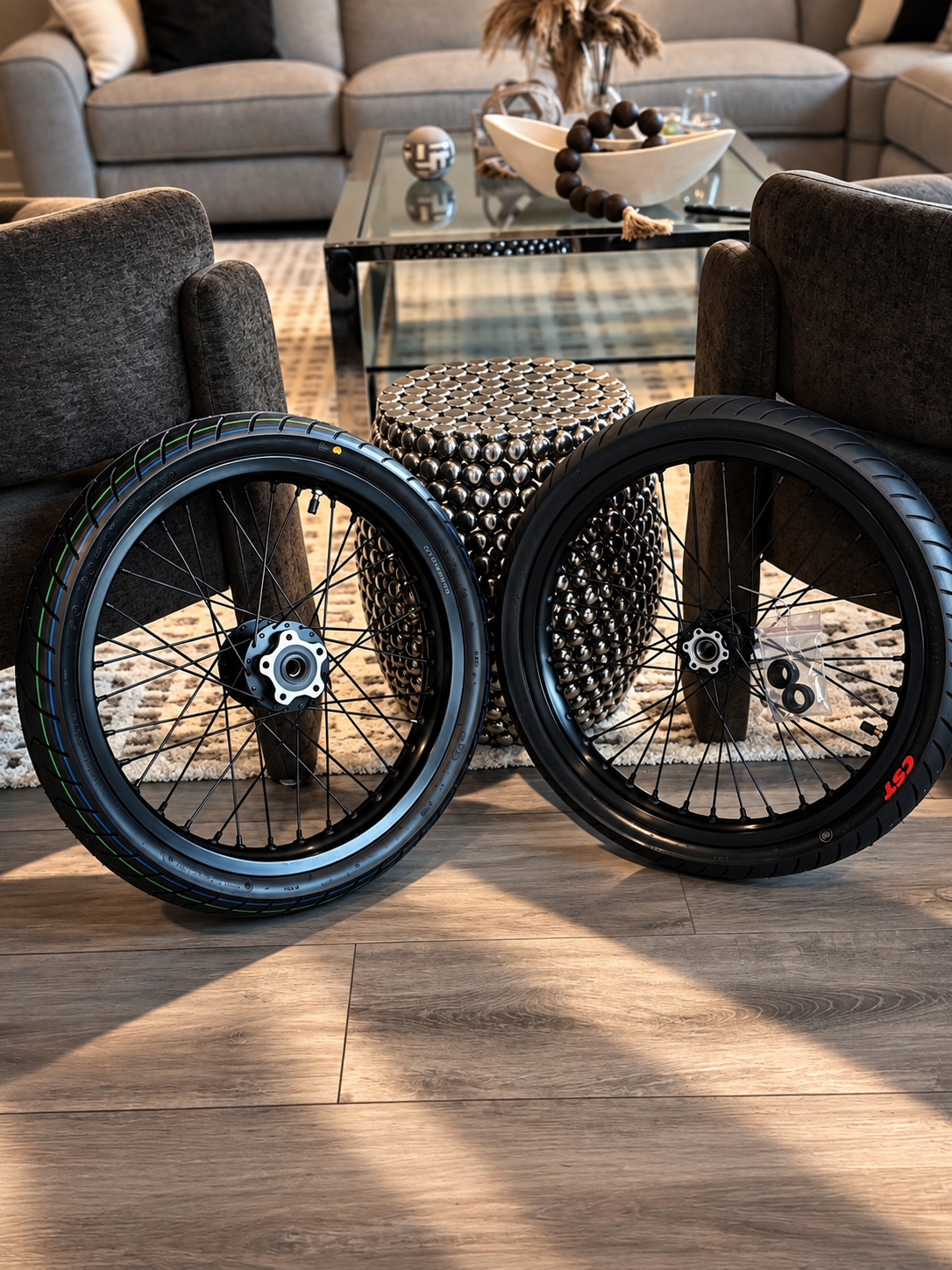 VXR 17" Supermoto Wheel Set (Black)